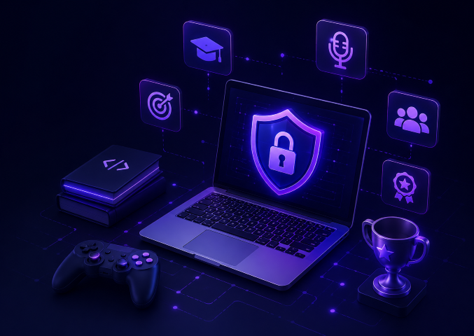 Illustrazione formazione cybersecurity gamificata